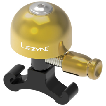 Lezyne CLASSIC BRASS BELL S GOLD/BLACK BASE