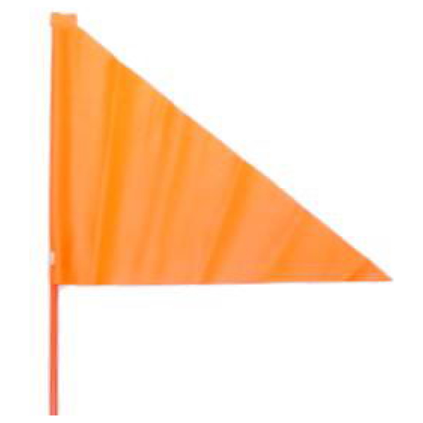 Icetoolz Veiligheidsvlag or m/a asbev deelb Oranje