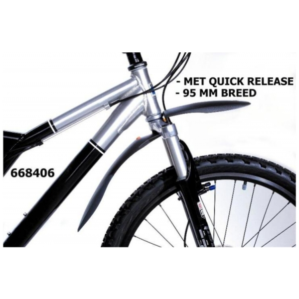 Sks Spatbord voor ATB Shock-blade 26" Opdruk ook voor verende voorvork ZWART