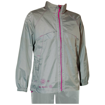 Fastrider Regenpak youth graphic grey Grijs