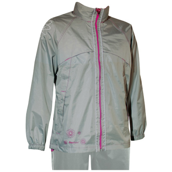 Fastrider Regenpak youth graphic grey Grijs