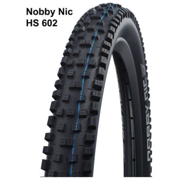 Schwalbe btb Nobby Nic Evo SuperTrail 29 x 2.60 zw Zwart
