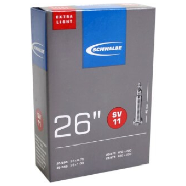 Schwalbe bnb SV11 Extra Light x 3/4 - 1.00 fv 6 Zwart