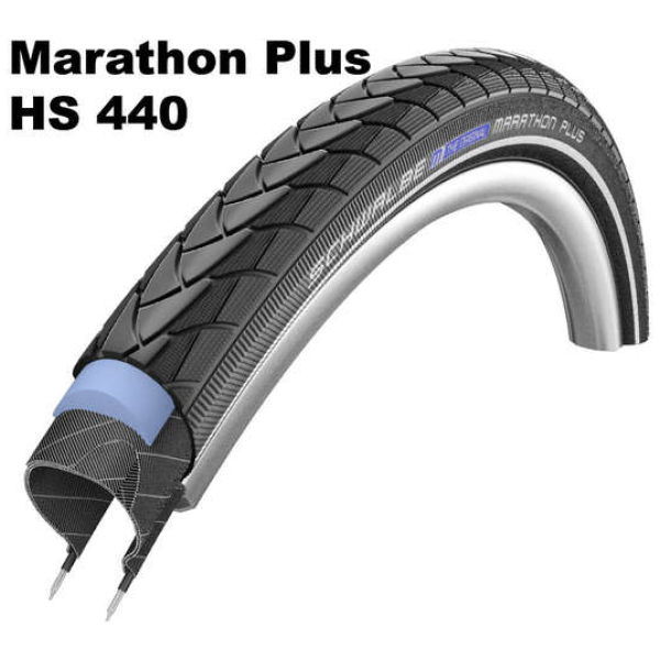 Schwalbe btb 28x1 1/8 Mar plus R zw Zwart - Afbeelding 3