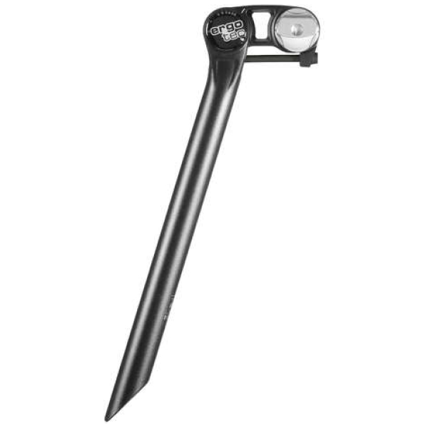 Ergotec zadelpen Futura 27.2 offset 50mm zw zand Zwart