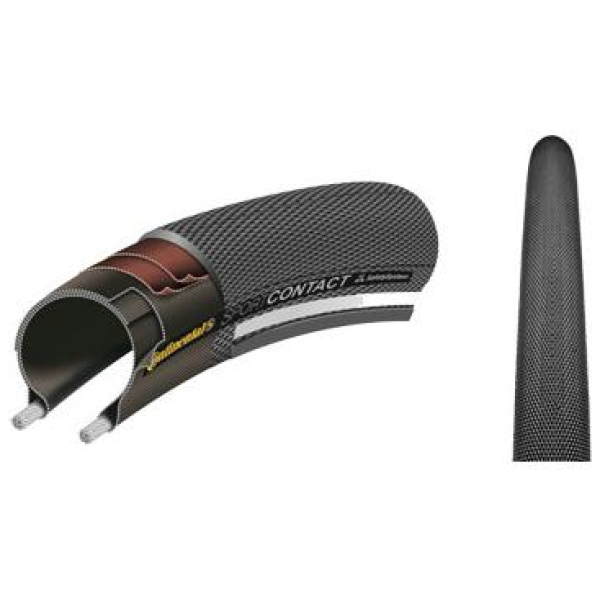 Continental Conti btb 28x1 1/4 SportCont II zw Zwart