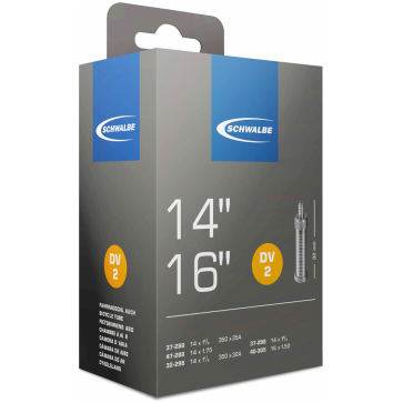 Schwalbe bnb DV2 14 x 1 1/4 - 16 x 1.50 hv 32mm Zwart