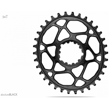 Absolute Black Ab tandwiel 34 dm ovaal sram boost BLACK