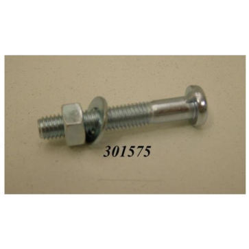 Merkloos Zadelpenbout M8x35 cpl Chroom