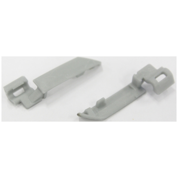 Jasbeschermerclip 2k lichtgrijs (t.b.v. Lite Line serie) p/set