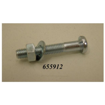 Merkloos Zadelpenbout M8x50 cpl Chroom
