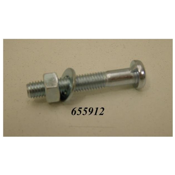 Merkloos Zadelpenbout M8x50 cpl Chroom