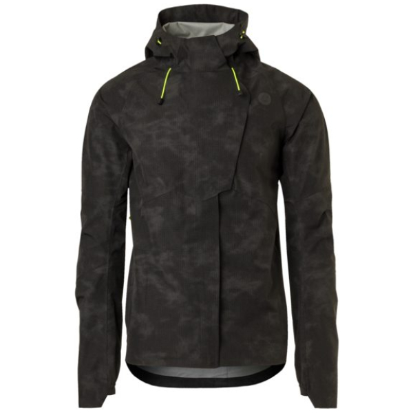 Agu tech rain jacket commuter men reflection Maat: Zwart