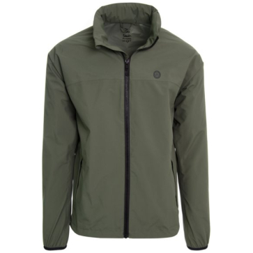 Agu go rain jacket essential army green Groen