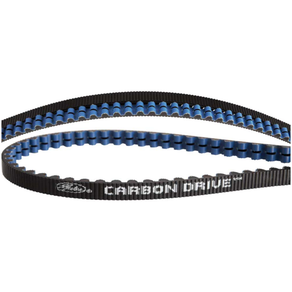Gates CDX belt Carbon Drive 122 tands zwart/blauw Black/Blue