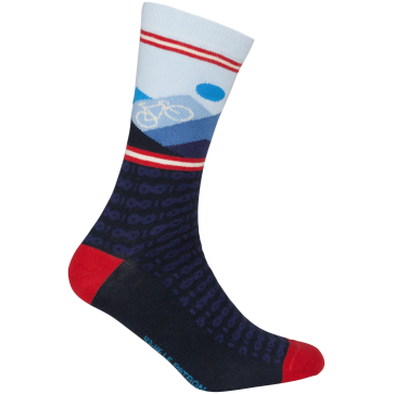 Le Patron Mountain socks dark blue Donkerblauw