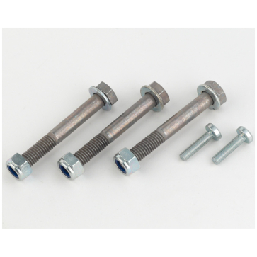 Bosch Schroevenkit drive unit, 3 x bevestigingsschroeven incl. schijf en moer en 2 x Zilver