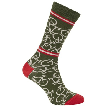 Le Patron Bicycle Socks Army Green
