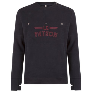 Le Patron Pull classique Dblue/red Dark Blue