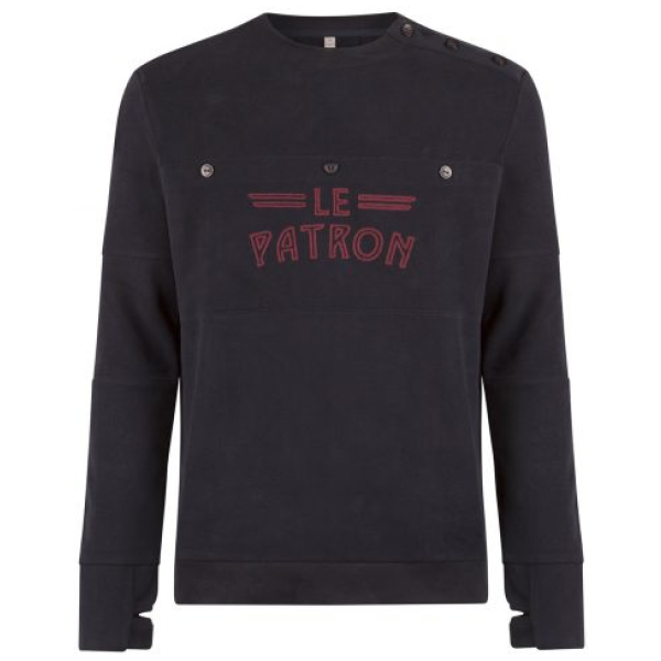 Le Patron Pull classique Dblue/red Dark Blue