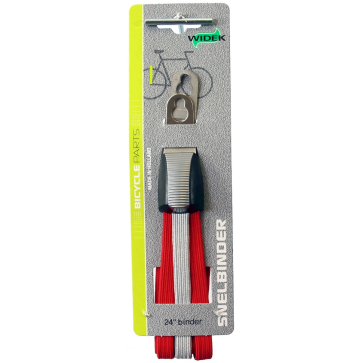 Widek triobinder 24 zi/rd Zilver/Rood