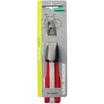 Widek triobinder 20 zi/rd Zilver/Rood