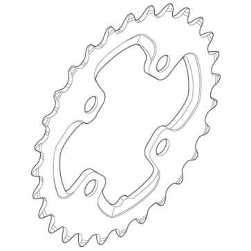 Shimano Kettingblad 28T-AJ XT BLACK