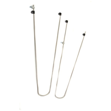 Merkloos Spatb draadstang pad 55mm set CHROOM