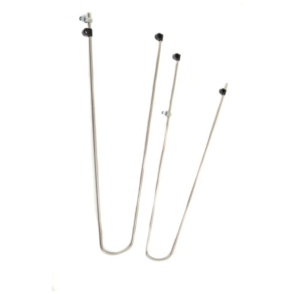 Merkloos Spatb draadstang pad 55mm set CHROOM