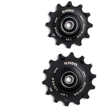 Elvedes derailleur wieltjes Sram 1x12t +1x14t Zwart