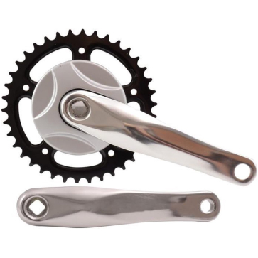 Merkloos Crankst 38t 170 m disc alu zilv Zilver