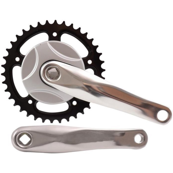 Merkloos Crankst 38t 170 m disc alu zilv Zilver