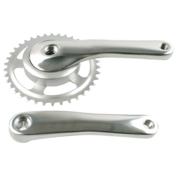 Gazelle crankstel 38t alu/stl Chroom