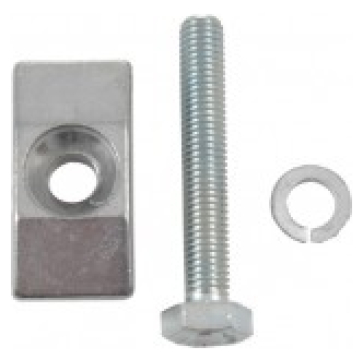 Esge stand plaat+bout lng ZILVER