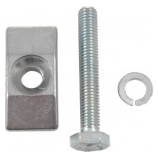 Esge stand plaat+bout lng ZILVER