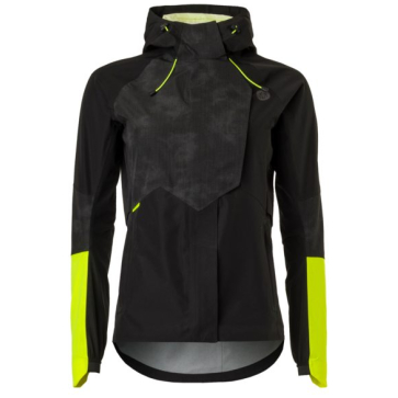 Agu tech rain jacket commuter women hi-vis & refle Zwart