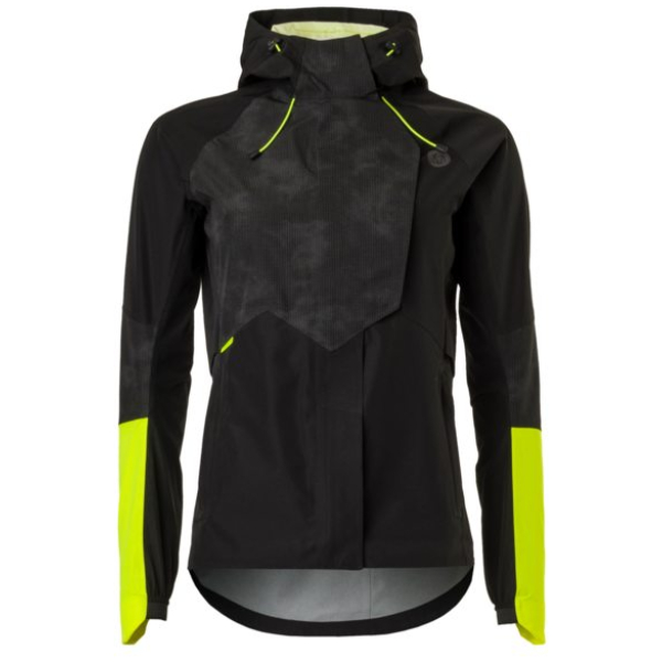 Agu tech rain jacket commuter women hi-vis & refle Zwart