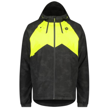 Agu winter rain jacket commuter men hi-vis & reflection Zwart