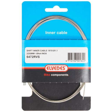 Elvedes schakel binnenkabel rvs nippel 4x4 Silber