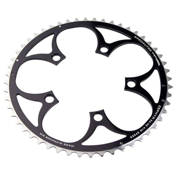 Specialites Ta Kettingblad Zephyr (9s/10s) Steek 110 52t Buiten Zwart (shimano/sram